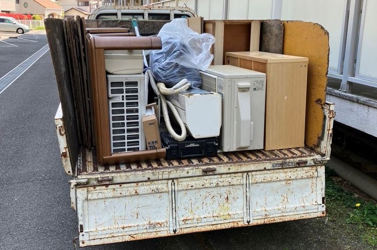 座間市 不用品回収に行ってきました！エアコン撤去作業もいたします！